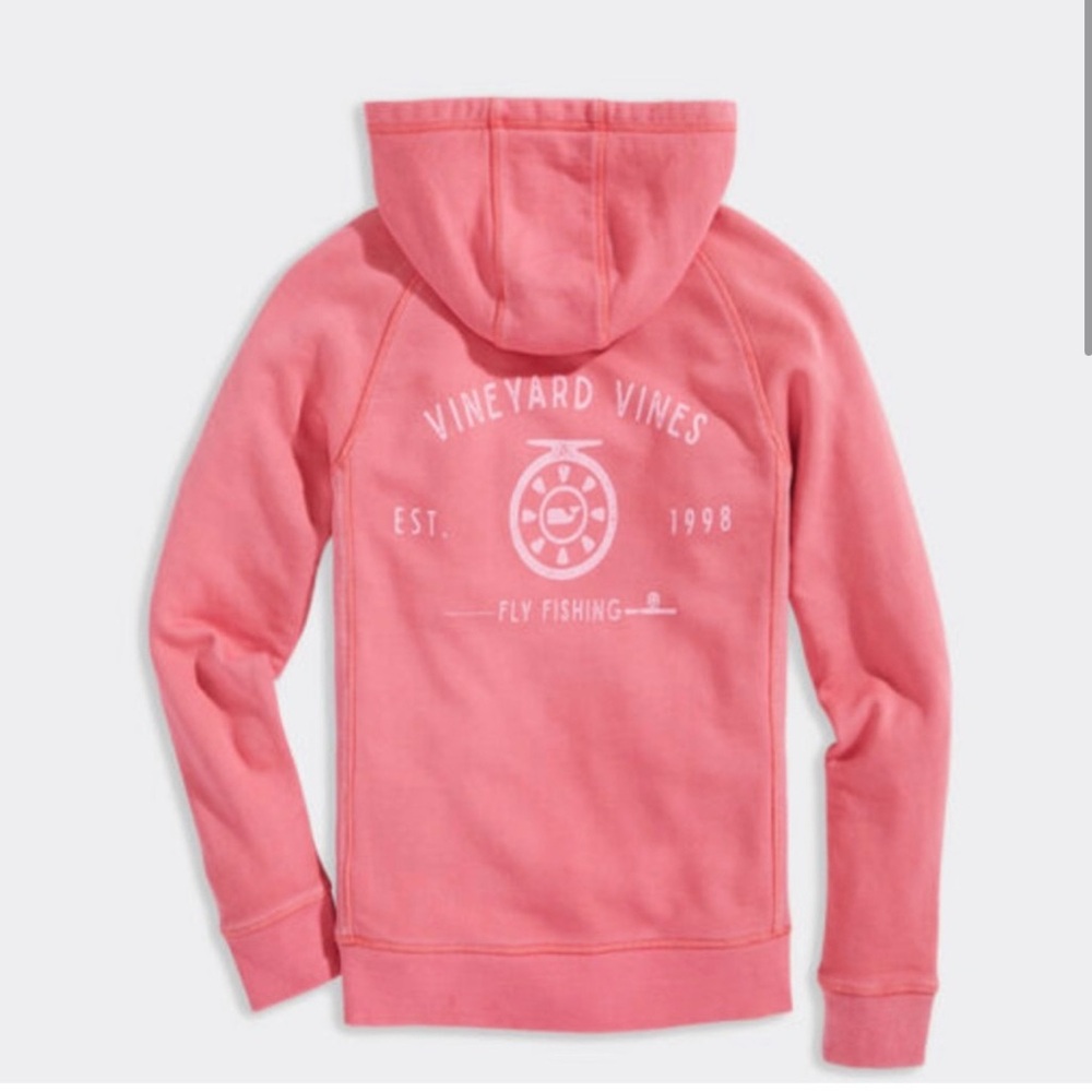 Vineyard Vines Fly Fishing Graphic Hoodie Size 3T